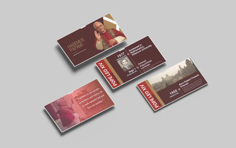Animated Biography Timeline PowerPoint Template preview