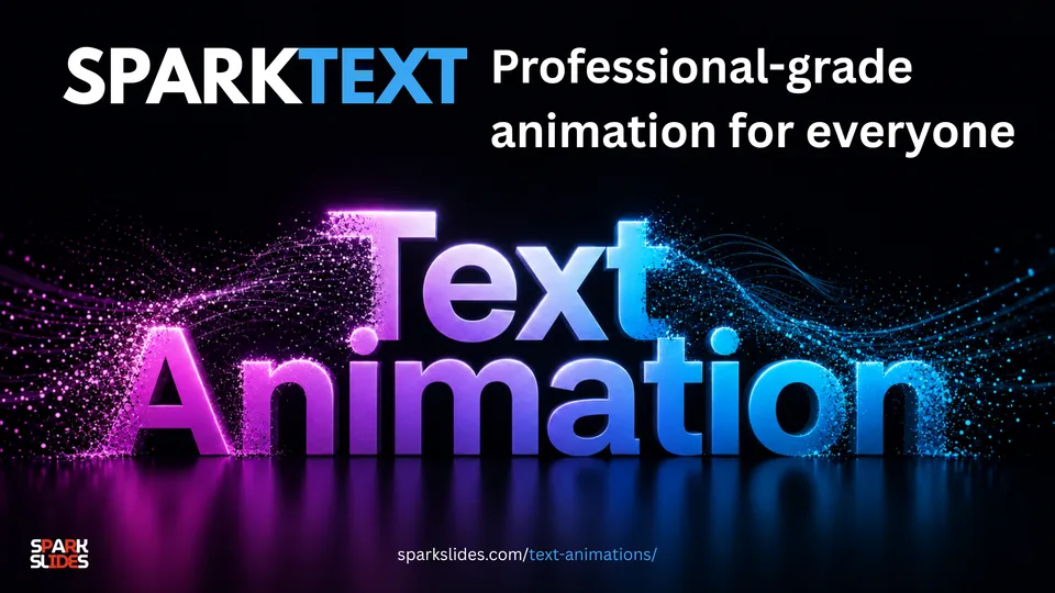 SparkText, an animated title effect for PowerPoint slides